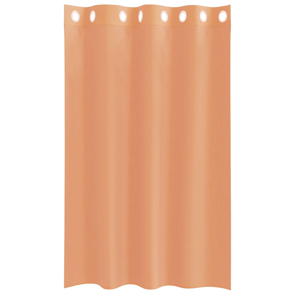 vidaXL Voile Vorhänge mit Ösen 2 Stk. Terrakotta