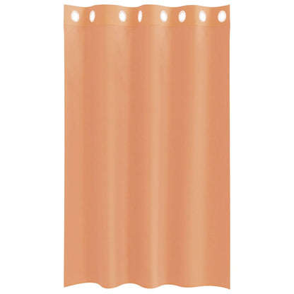 vidaXL Voile Vorhänge mit Ösen 2 Stk. Terrakotta