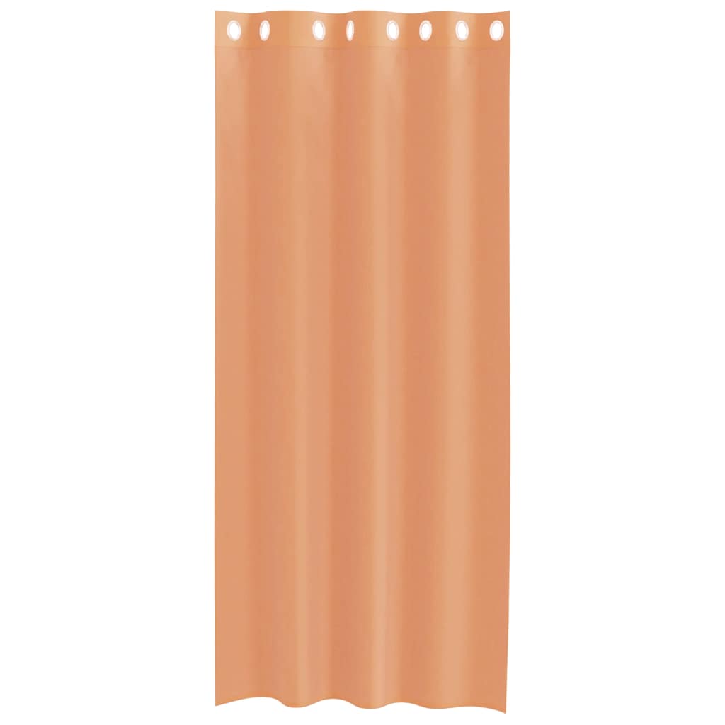vidaXL Voile Vorhänge mit Ösen 2 Stk. Terrakotta