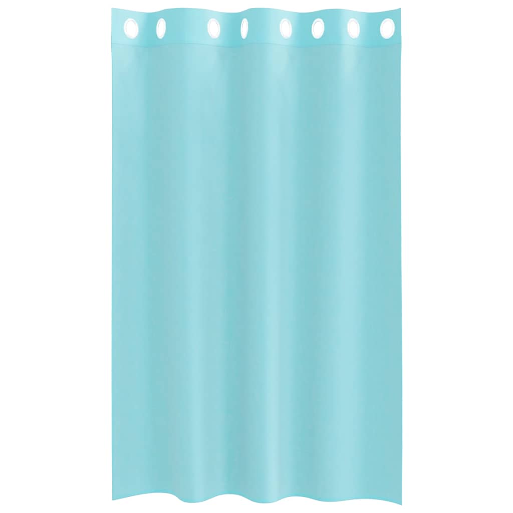 vidaXL Voile Vorhänge mit Ösen 2 Stk. Türkis
