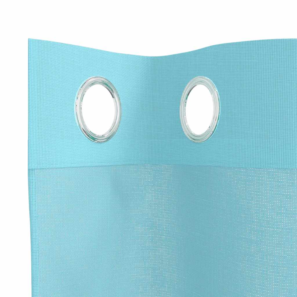 vidaXL Voile Vorhänge mit Ösen 2 Stk. Türkis