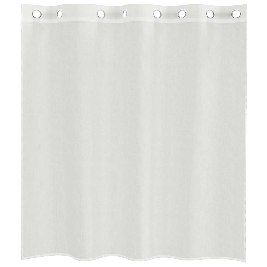 vidaXL Voile Vorhänge mit Ösen 2 Stk. Weiß