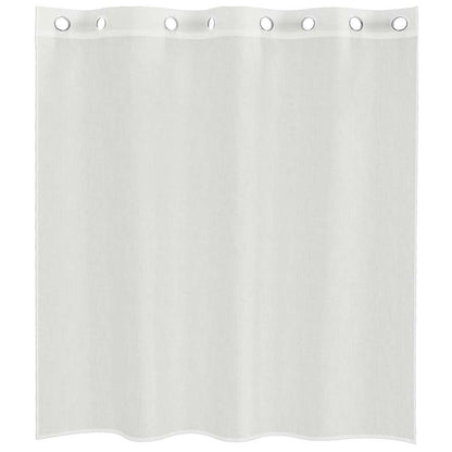 vidaXL Voile Vorhänge mit Ösen 2 Stk. Weiß
