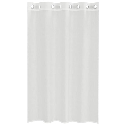 vidaXL Voile Vorhänge mit Ösen 2 Stk. Weiß