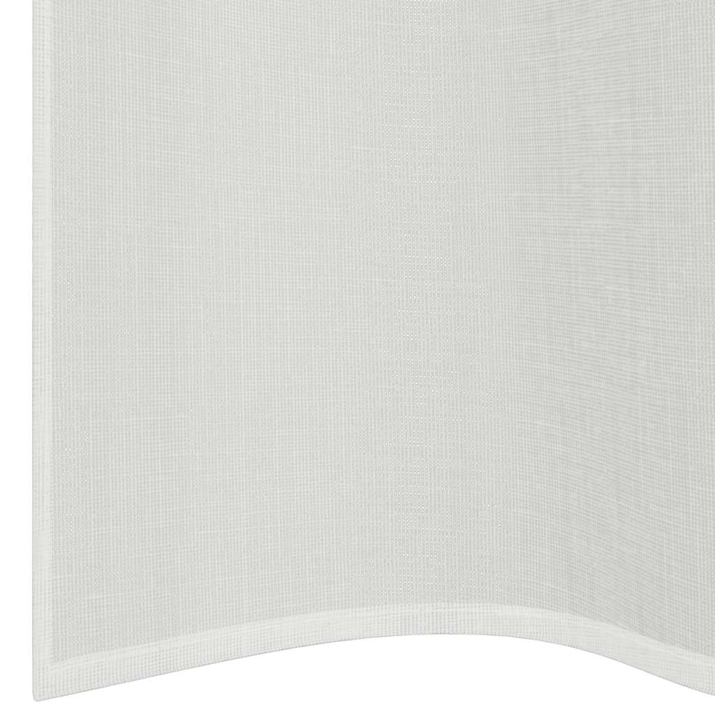 vidaXL Voile Vorhänge mit Ösen 2 Stk. Weiß