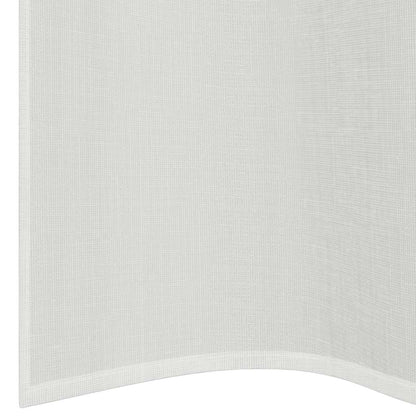 vidaXL Voile Vorhänge mit Ösen 2 Stk. Weiß