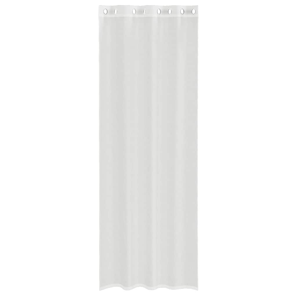 vidaXL Voile Vorhänge mit Ösen 2 Stk. Weiß