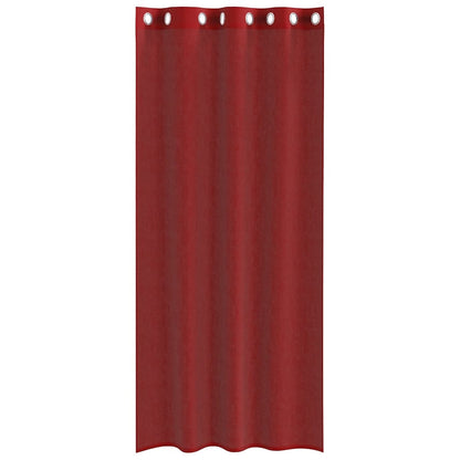 vidaXL Voile Vorhänge mit Ösen 2 Stk. Weinrot