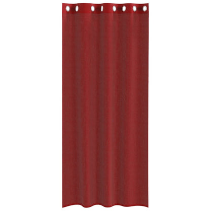 vidaXL Voile Vorhänge mit Ösen 2 Stk. Weinrot
