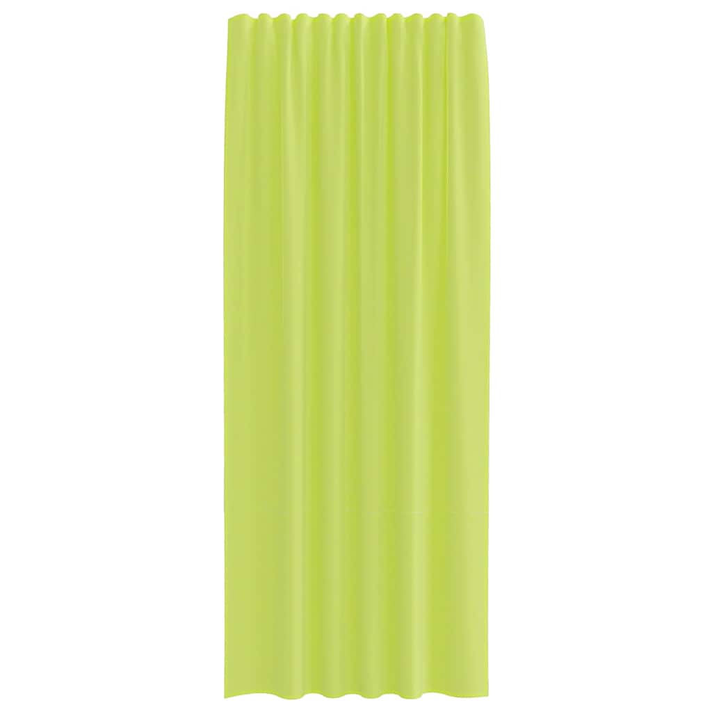 vidaXL Voile Vorhänge mit Stangentaschen 2 Stk. Apfelgrün