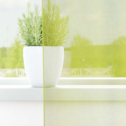 vidaXL Voile Vorhänge mit Stangentaschen 2 Stk. Apfelgrün