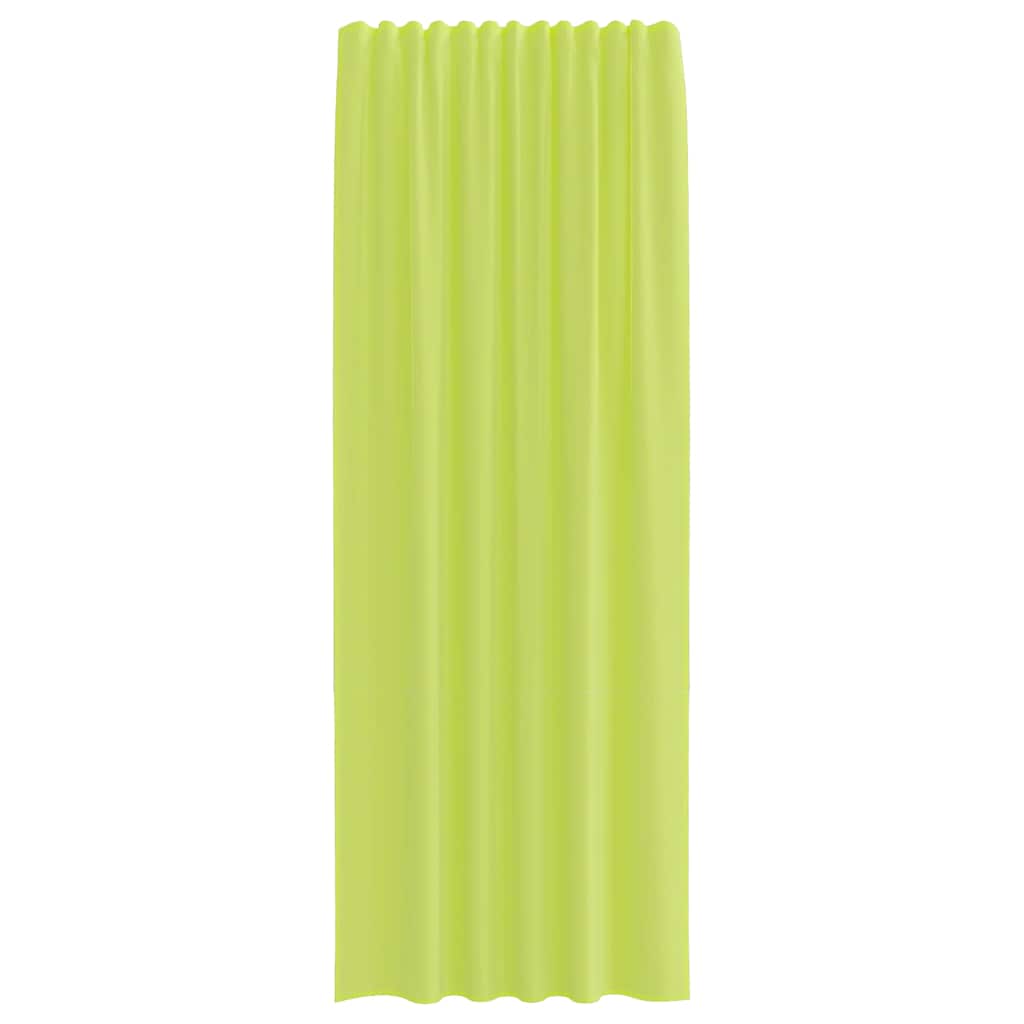 vidaXL Voile Vorhänge mit Stangentaschen 2 Stk. Apfelgrün