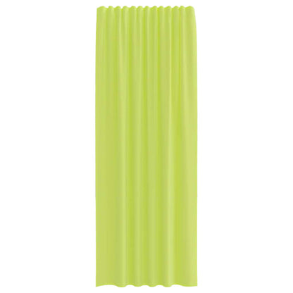 vidaXL Voile Vorhänge mit Stangentaschen 2 Stk. Apfelgrün