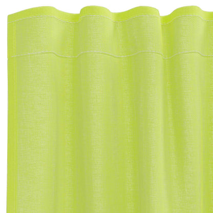 vidaXL Voile Vorhänge mit Stangentaschen 2 Stk. Apfelgrün