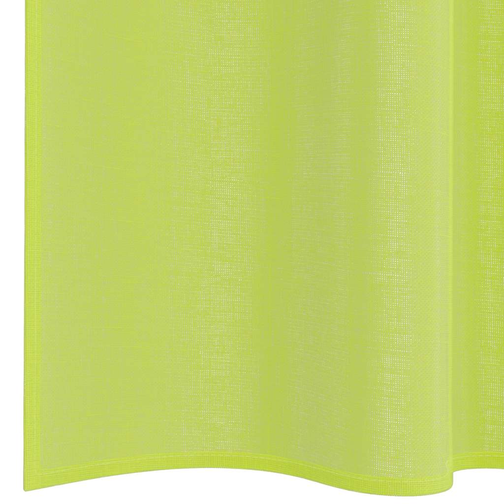 vidaXL Voile Vorhänge mit Stangentaschen 2 Stk. Apfelgrün