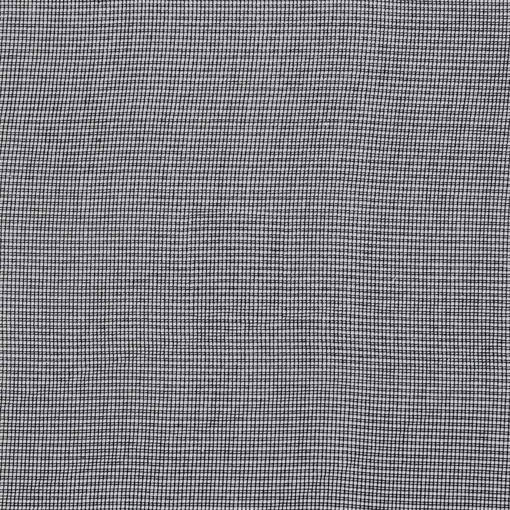 vidaXL Voile Vorhänge mit Stangentaschen 2 Stk. Schwarz