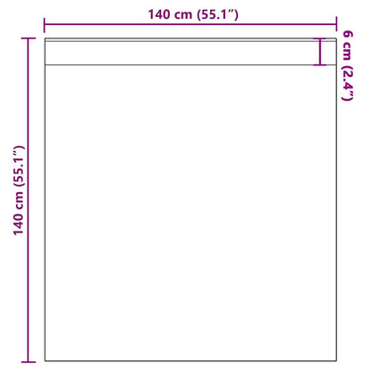 Voile Vorhänge mit Stangentaschen 2 Stk. Braun