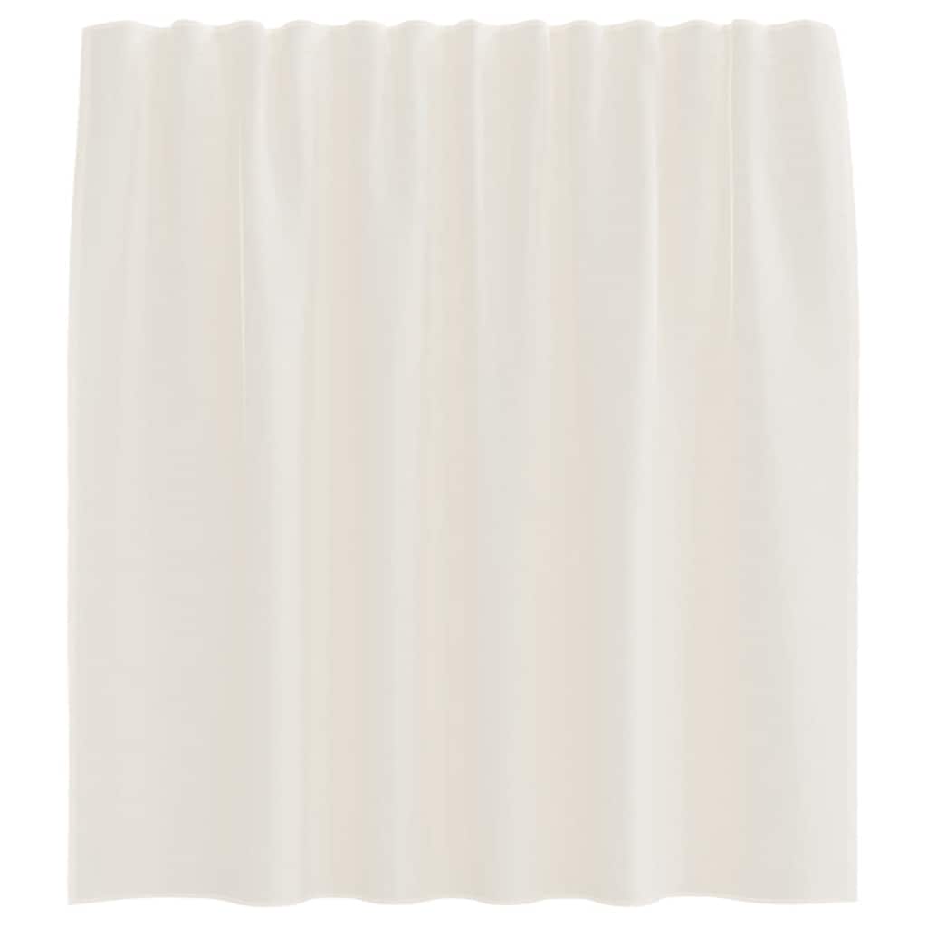 vidaXL Voile Vorhänge mit Stangentaschen 2 Stk. Creme