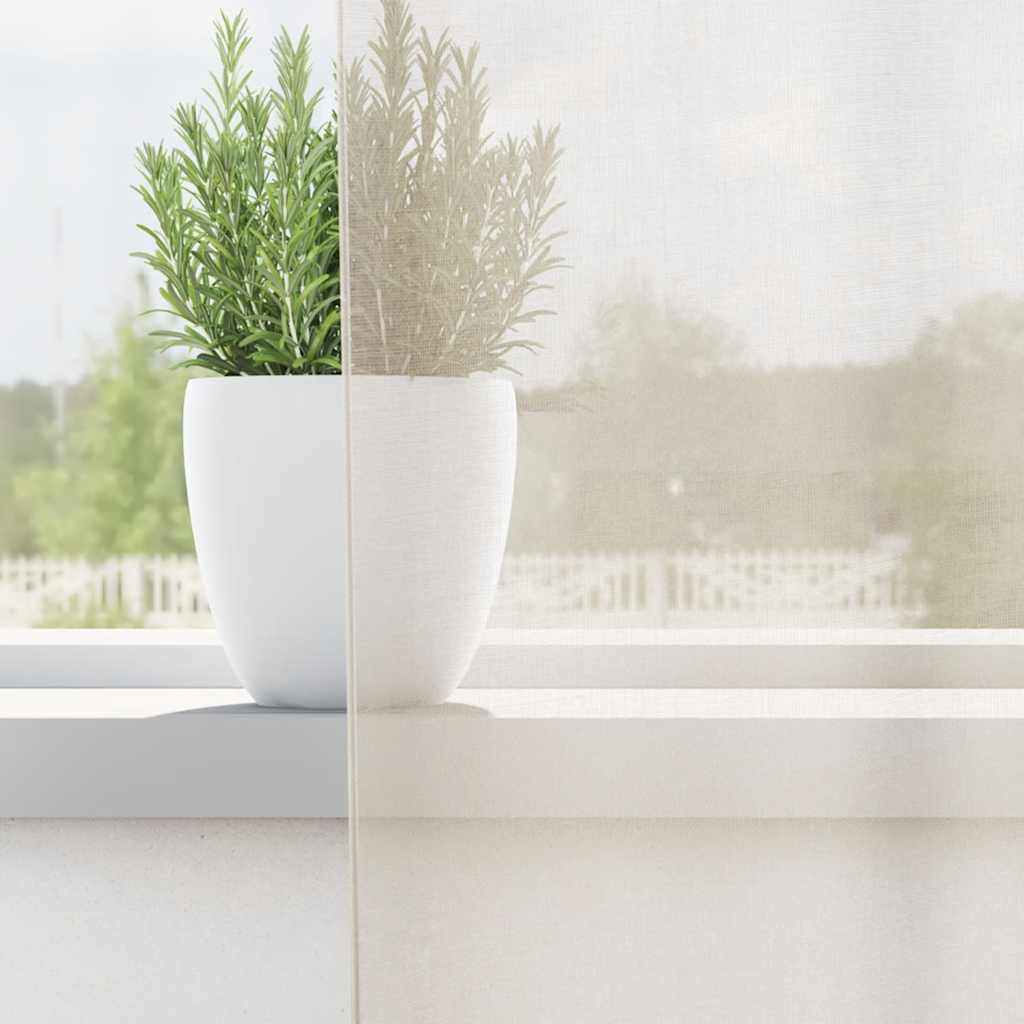 Voile Vorhänge mit Stangentaschen 2 Stk. Creme