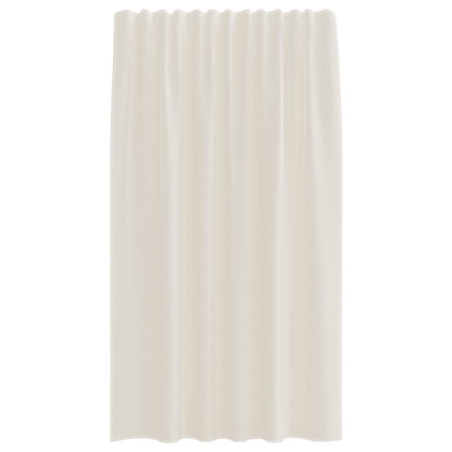 vidaXL Voile Vorhänge mit Stangentaschen 2 Stk. Creme