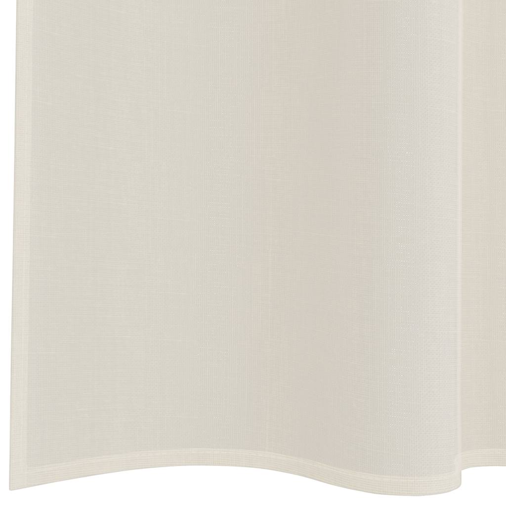 Voile Vorhänge mit Stangentaschen 2 Stk. Creme