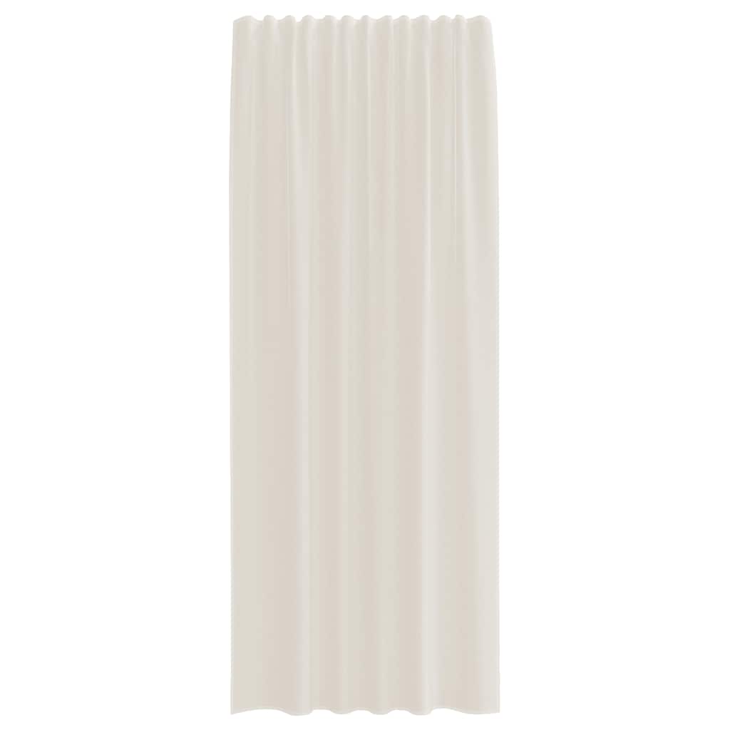 vidaXL Voile Vorhänge mit Stangentaschen 2 Stk. Creme