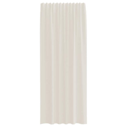 vidaXL Voile Vorhänge mit Stangentaschen 2 Stk. Creme