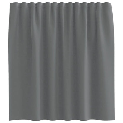 vidaXL Voile Vorhänge mit Stangentaschen 2 Stk. Dunkelgrau