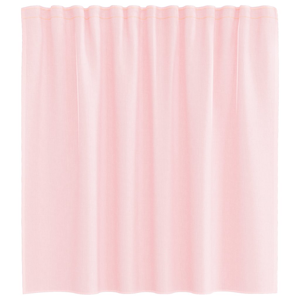 vidaXL Voile Vorhänge mit Stangentaschen 2 Stk. Hellrosa