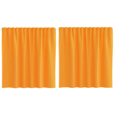 vidaXL Voile Vorhänge mit Stangentaschen 2 Stk. Orange