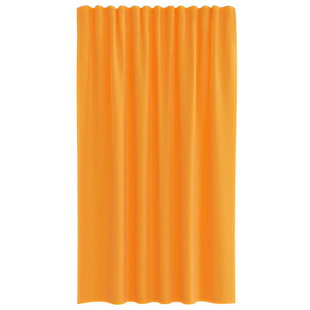 vidaXL Voile Vorhänge mit Stangentaschen 2 Stk. Orange