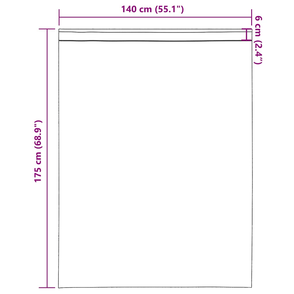 Voile Vorhänge mit Stangentaschen 2 Stk. Orange