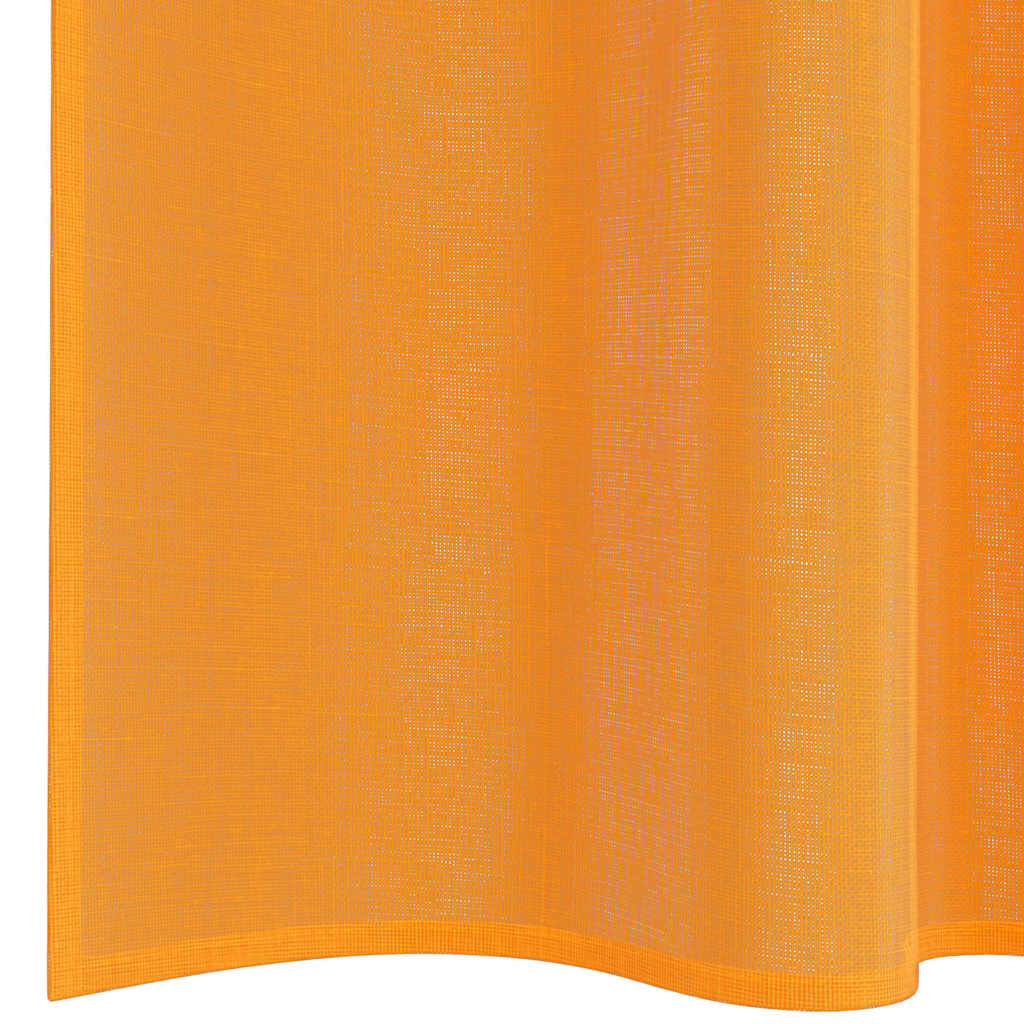 Voile Vorhänge mit Stangentaschen 2 Stk. Orange
