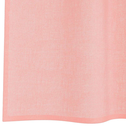 Voile Vorhänge mit Stangentaschen 2 Stk. Rosa