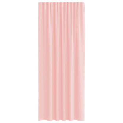 vidaXL Voile Vorhänge mit Stangentaschen 2 Stk. Rosa