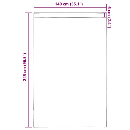Voile Vorhänge mit Stangentaschen 2 Stk. Rosa