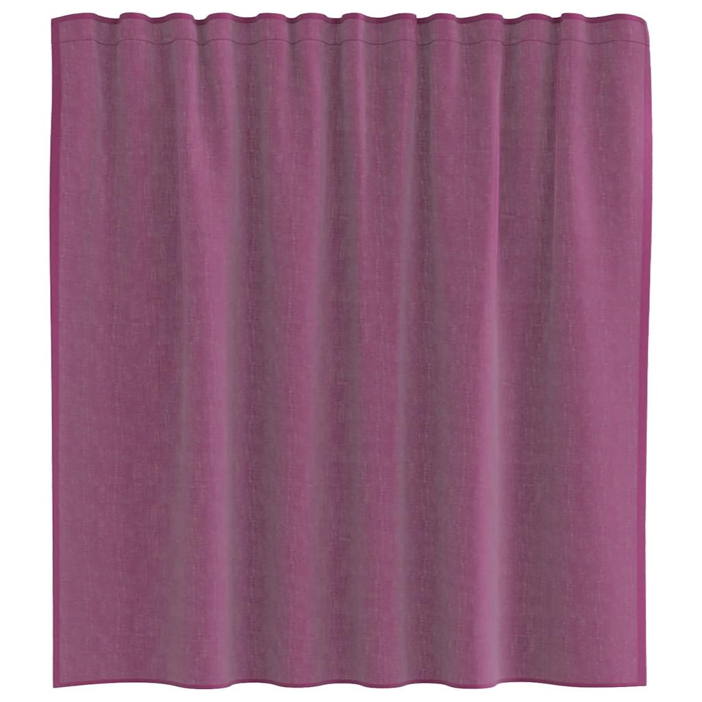 vidaXL Voile Vorhänge mit Stangentaschen 2 Stk. Lila