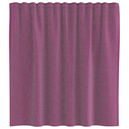 vidaXL Voile Vorhänge mit Stangentaschen 2 Stk. Lila