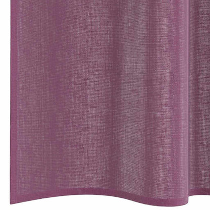 vidaXL Voile Vorhänge mit Stangentaschen 2 Stk. Lila