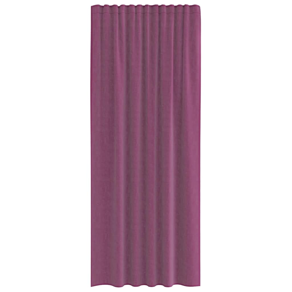 vidaXL Voile Vorhänge mit Stangentaschen 2 Stk. Lila