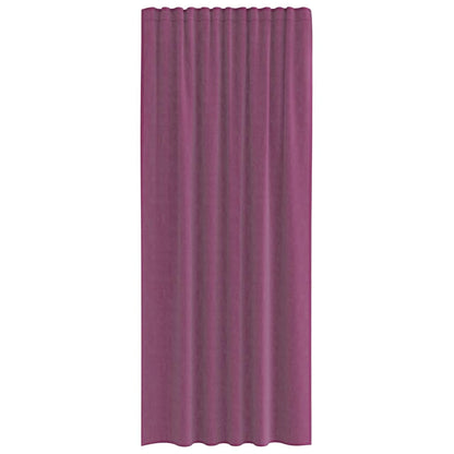vidaXL Voile Vorhänge mit Stangentaschen 2 Stk. Lila