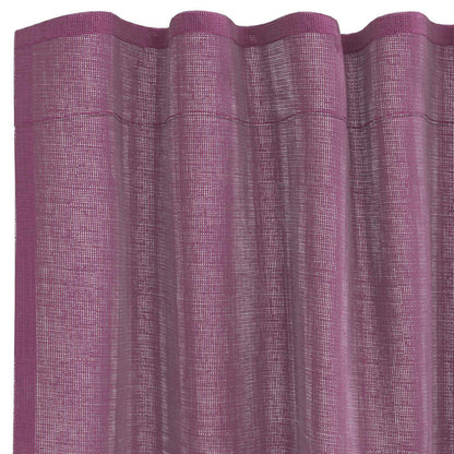 vidaXL Voile Vorhänge mit Stangentaschen 2 Stk. Lila