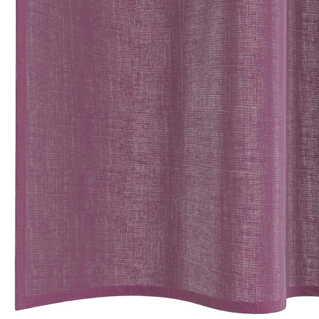 vidaXL Voile Vorhänge mit Stangentaschen 2 Stk. Lila