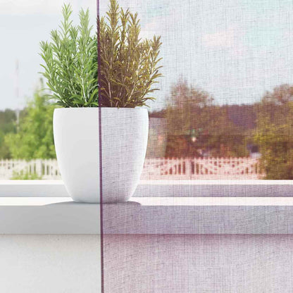 vidaXL Voile Vorhänge mit Stangentaschen 2 Stk. Lila