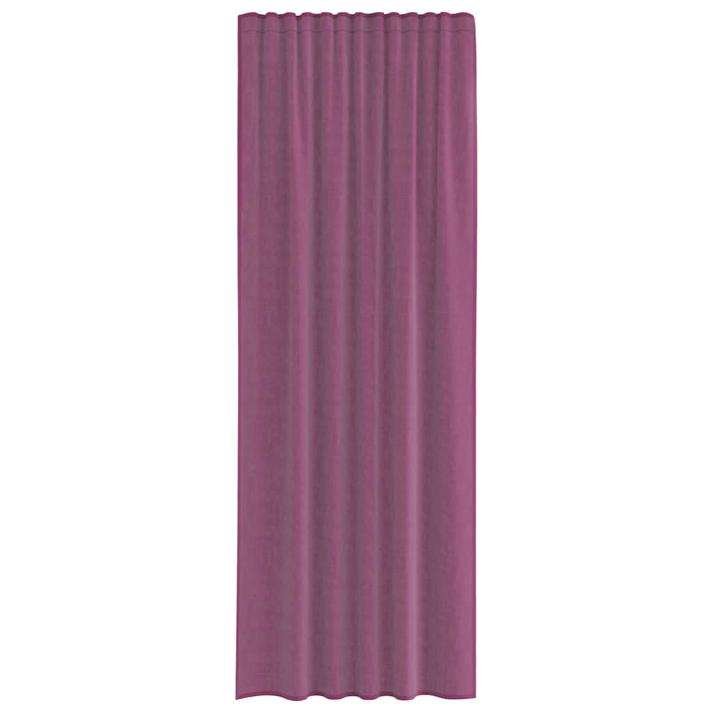 vidaXL Voile Vorhänge mit Stangentaschen 2 Stk. Lila