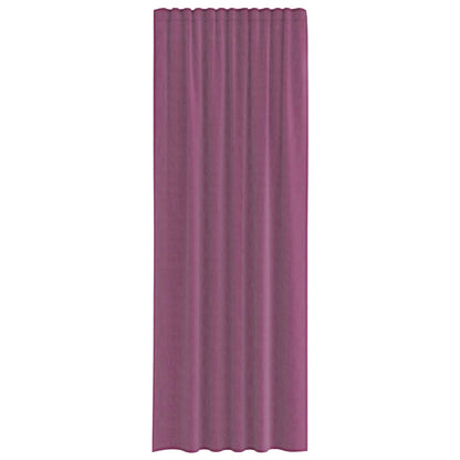 vidaXL Voile Vorhänge mit Stangentaschen 2 Stk. Lila