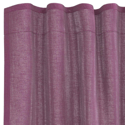 vidaXL Voile Vorhänge mit Stangentaschen 2 Stk. Lila