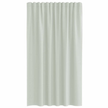 vidaXL Voile Vorhänge mit Stangentaschen 2 Stk. Hellgrau
