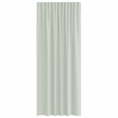 vidaXL Voile Vorhänge mit Stangentaschen 2 Stk. Hellgrau