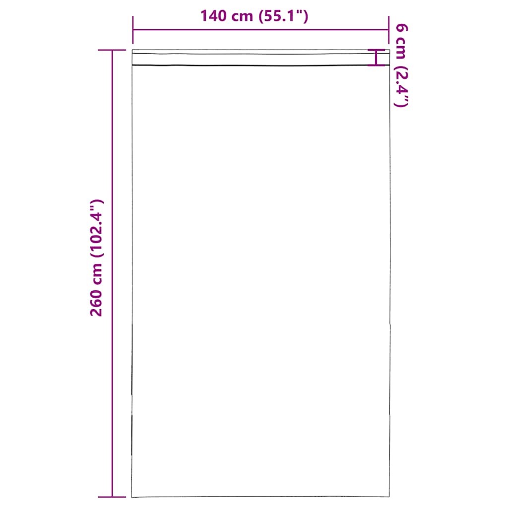 Voile Vorhänge mit Stangentaschen 2 Stk. Hellbraun